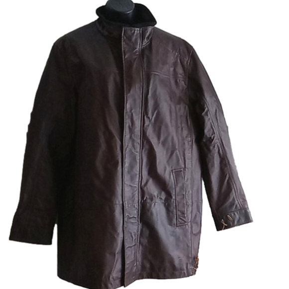 Danier | Men's  Dark Brown Leather Car Jacket - Picture 3 of 15